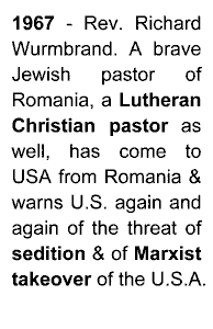 1967 - by Christian Lutheran pastor, immigrant to USA
